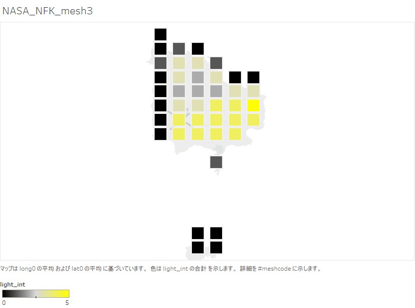 night-time light intensity