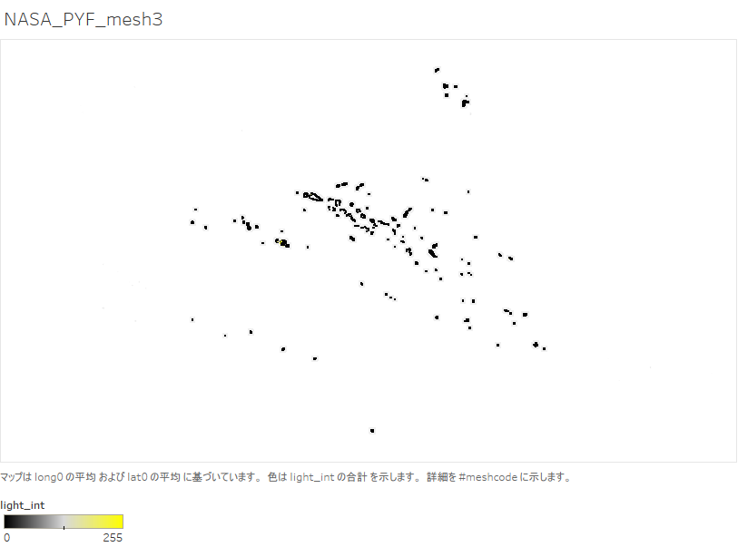 night-time light intensity