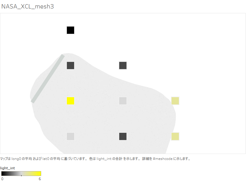 night-time light intensity